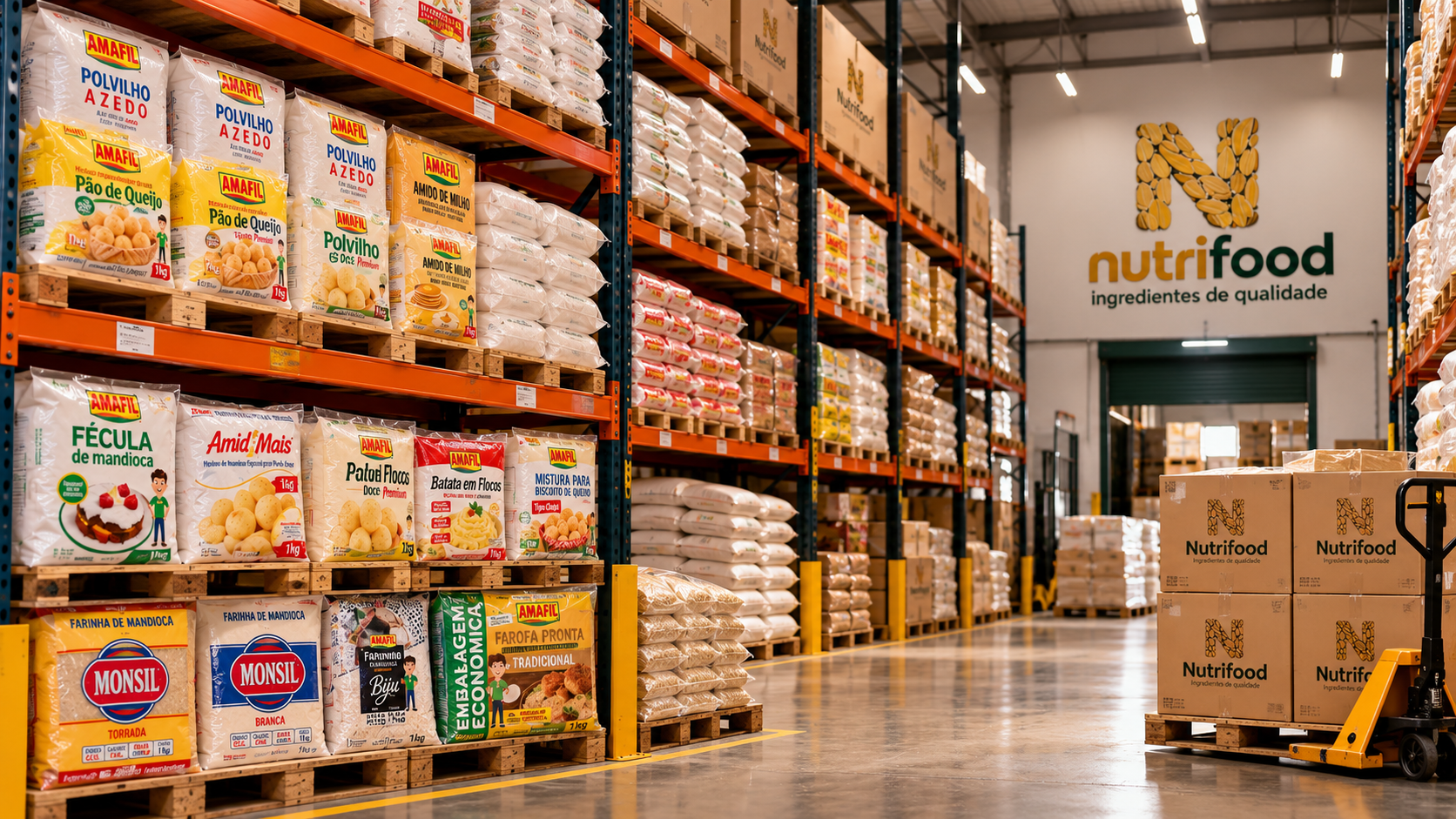 Equipe de engenharia de alimentos em produção